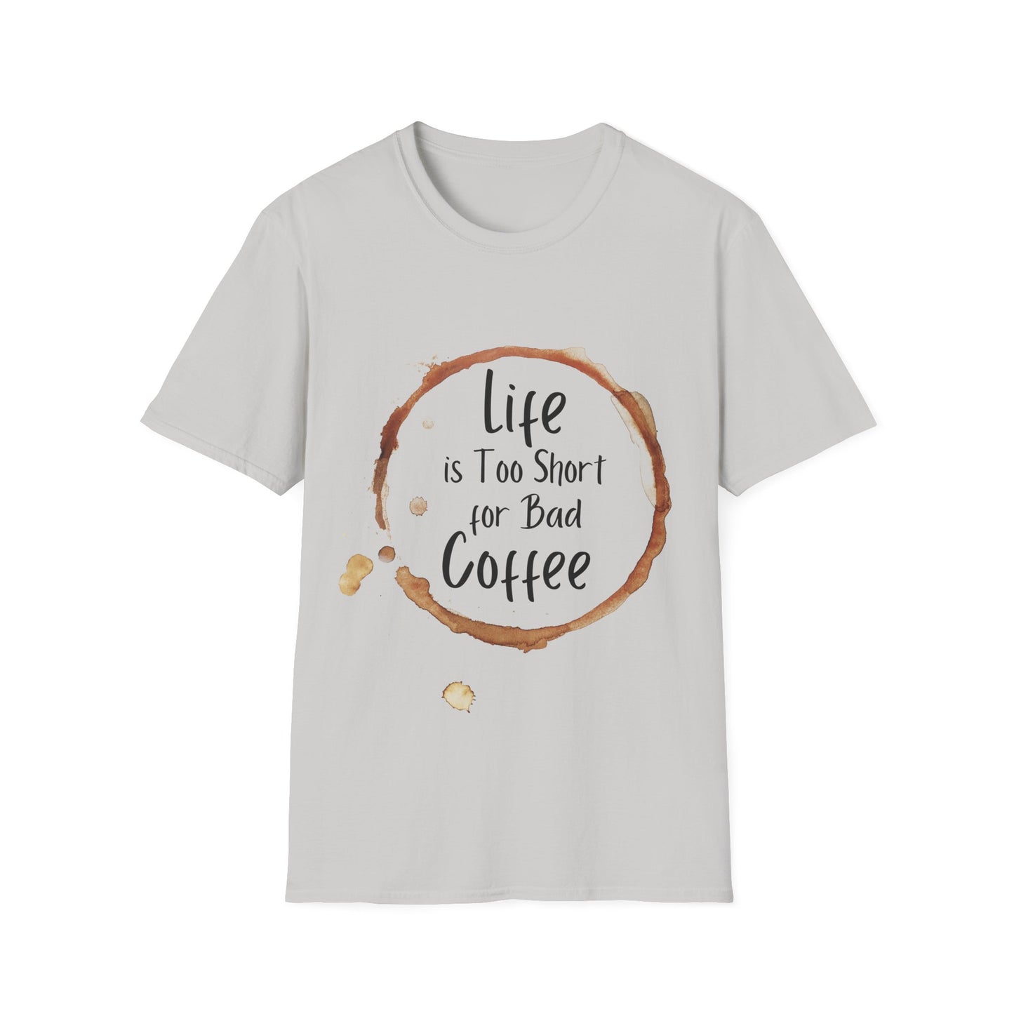 No Bad Coffee Unisex Softstyle T-Shirt