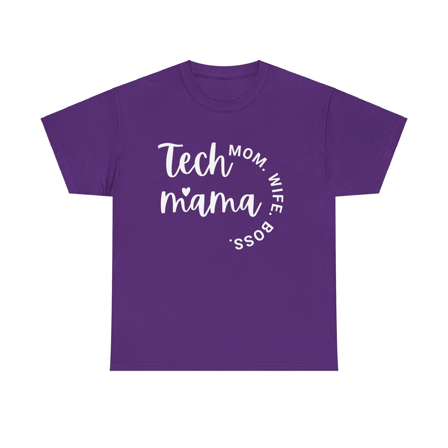 Tech Mama Boss Wife Mom Short Sleeve Cotton Tee
