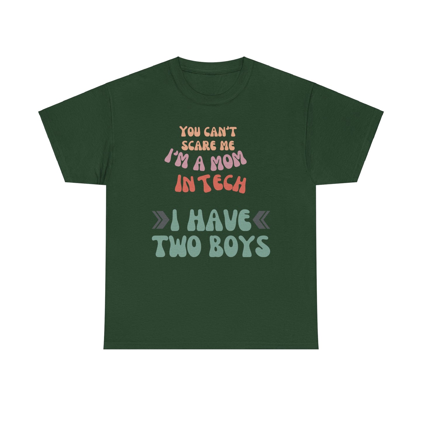 Mom in Tech with Two Boys Cotton Tee