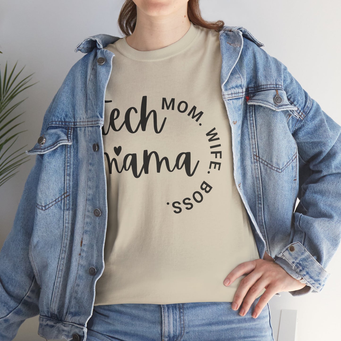 Tech Mama Boss Wife Cotton Tee