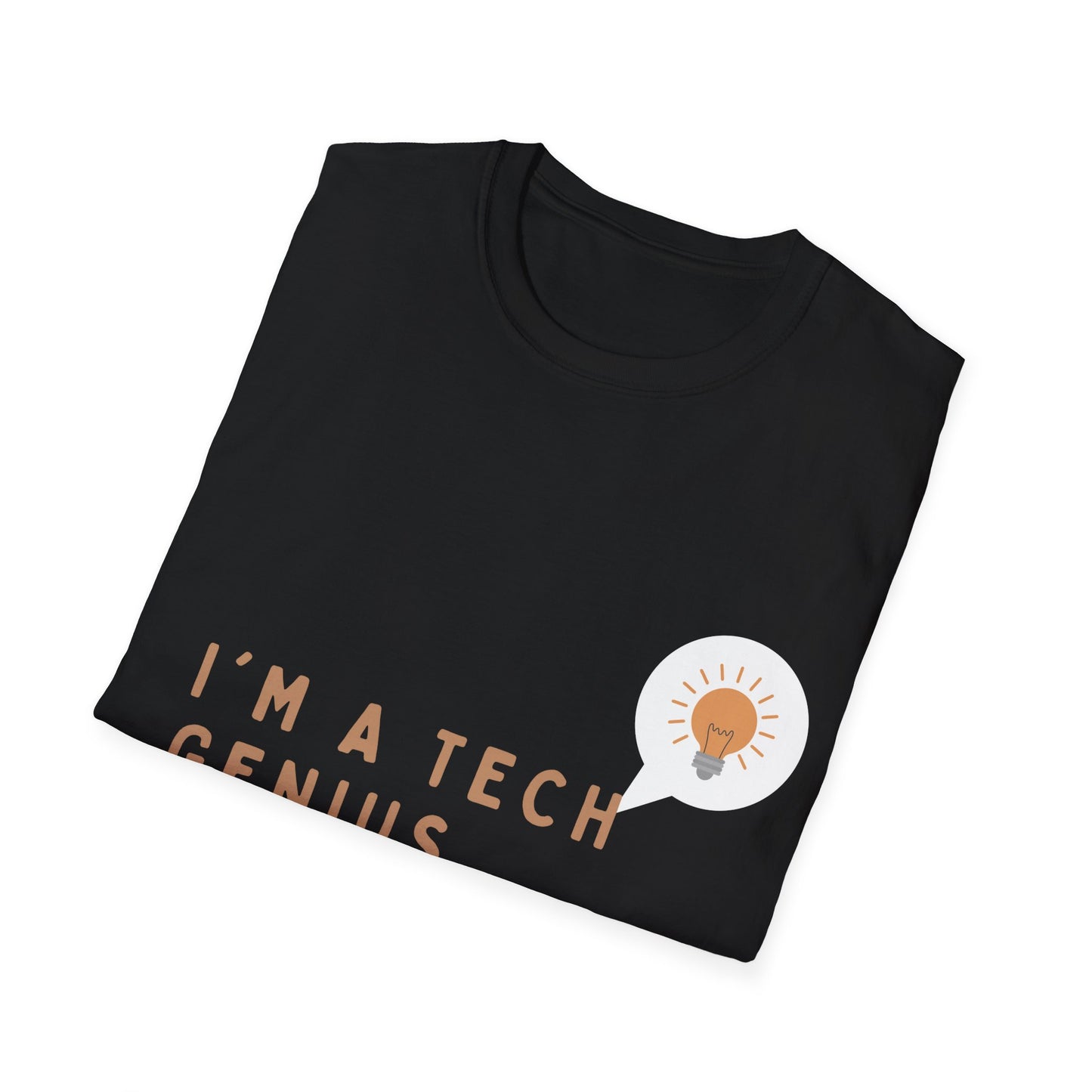 Unisex "Tech Genius Black" Softstyle T-Shirt
