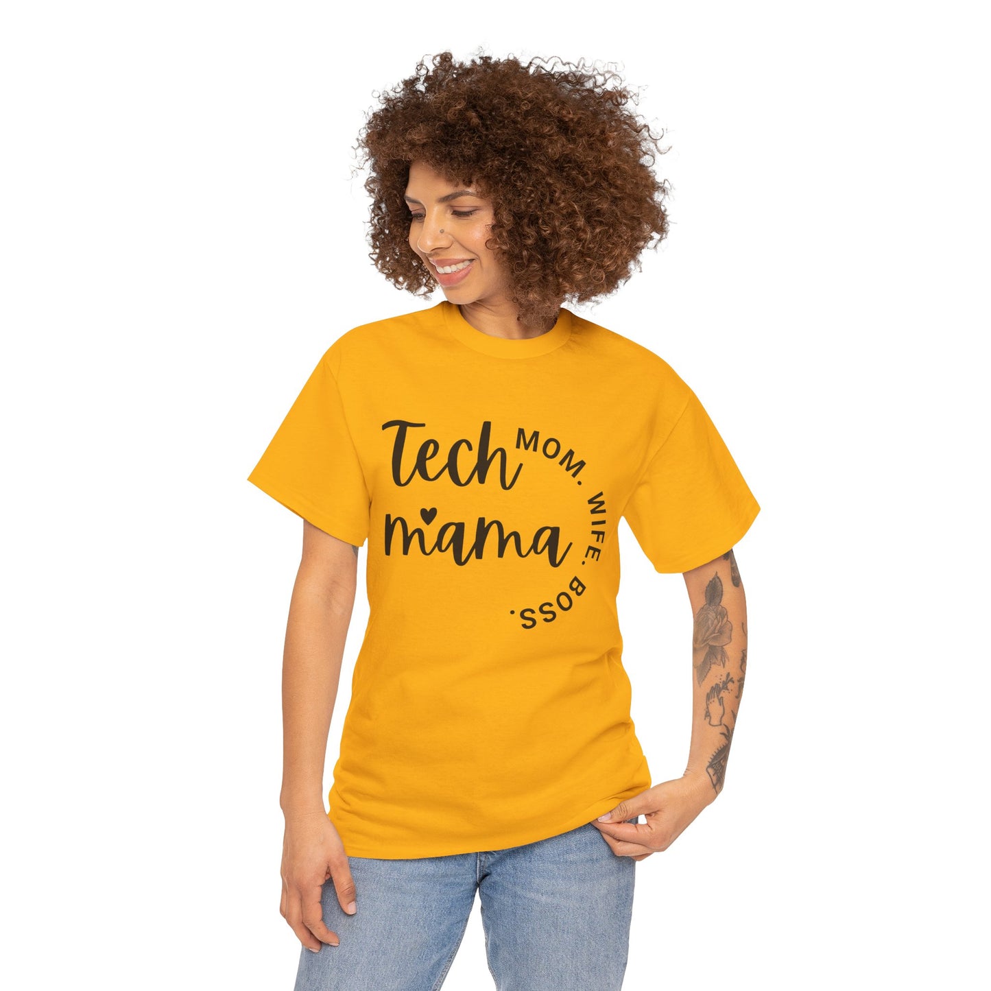 Tech Mama Boss Wife Cotton Tee