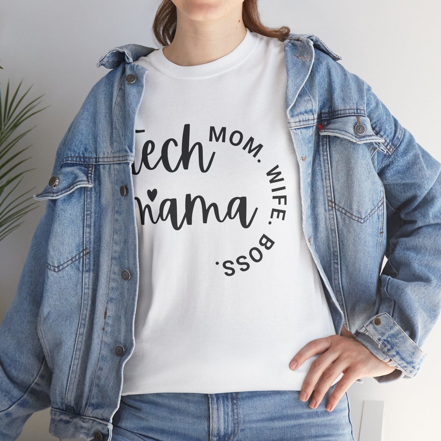 Tech Mama Boss Wife Cotton Tee