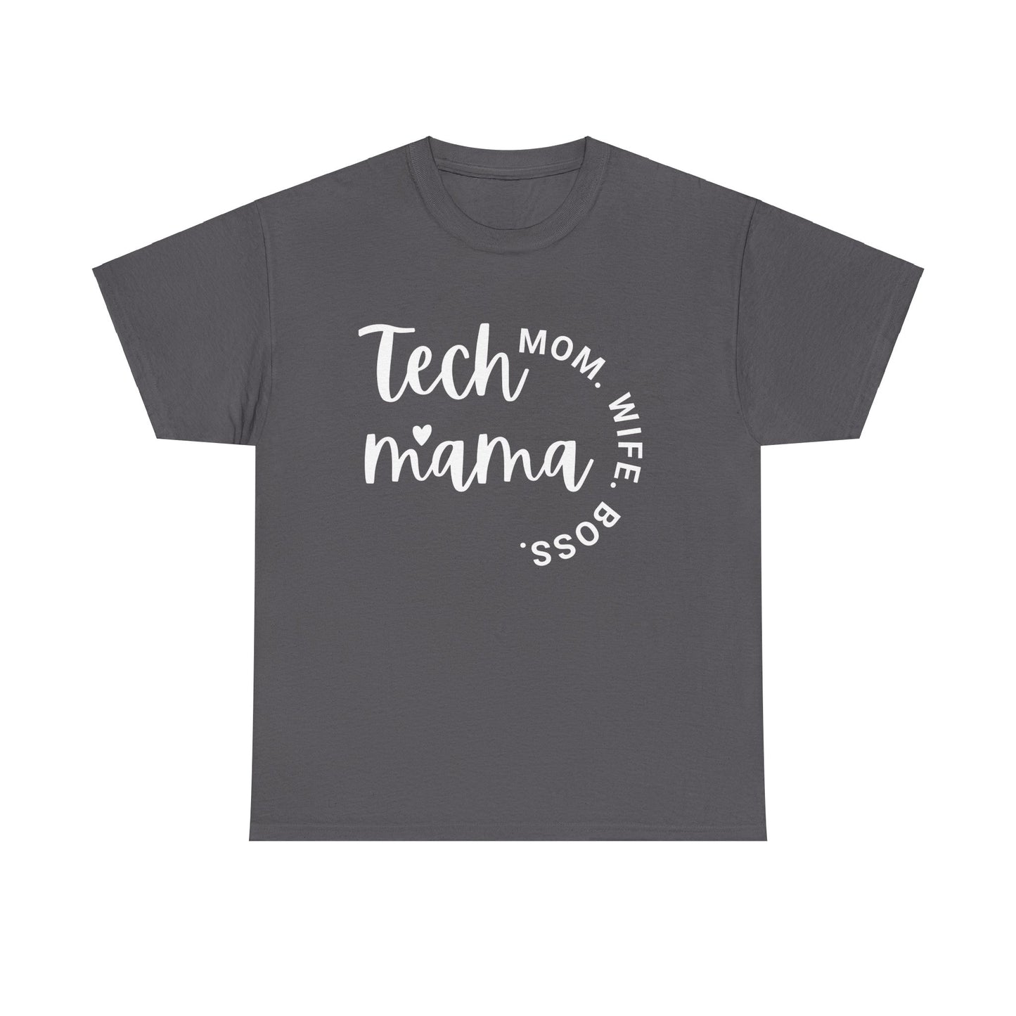 Tech Mama Boss Wife Mom Short Sleeve Cotton Tee