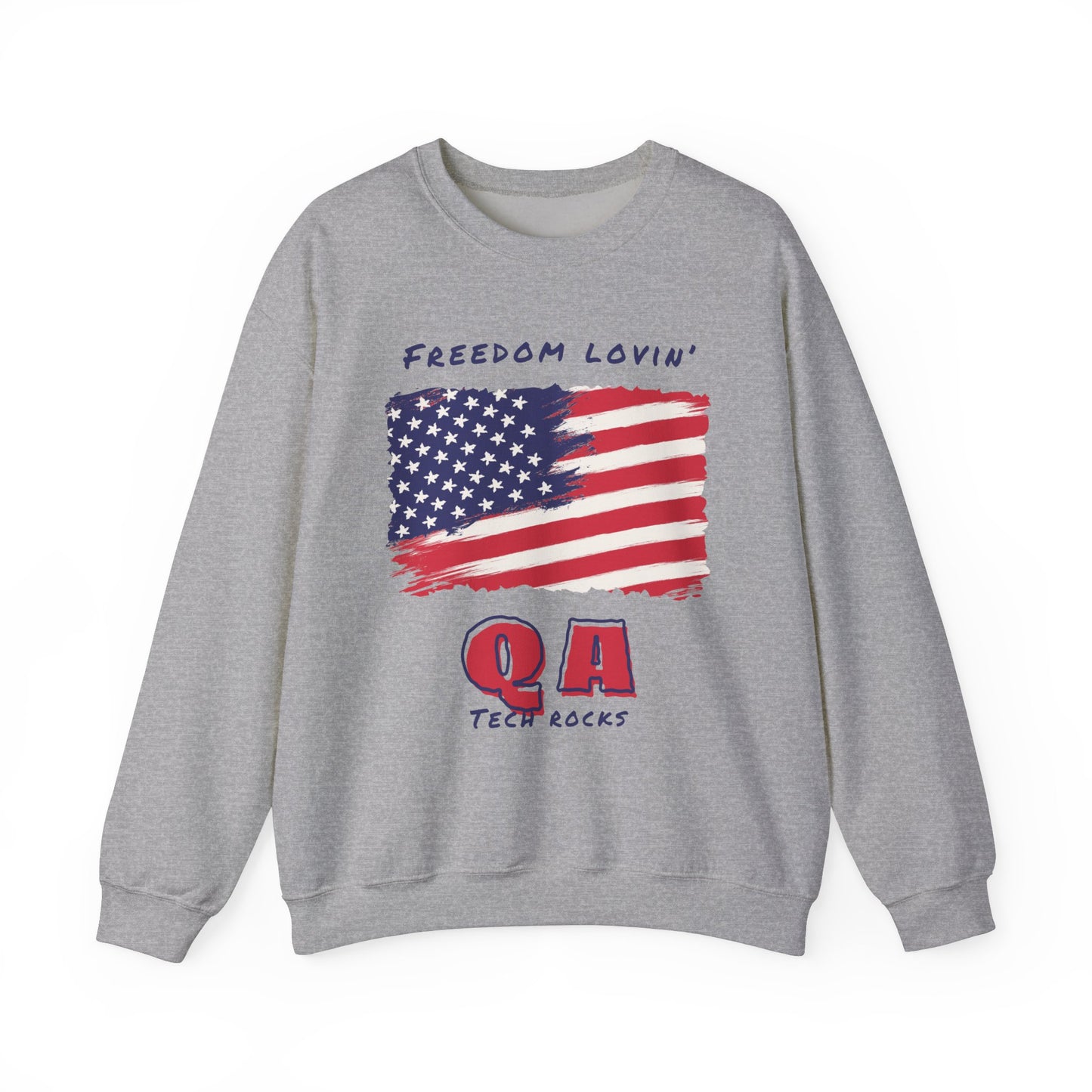 Freedom Loving QA Long Sleeve Crewneck Sweatshirt