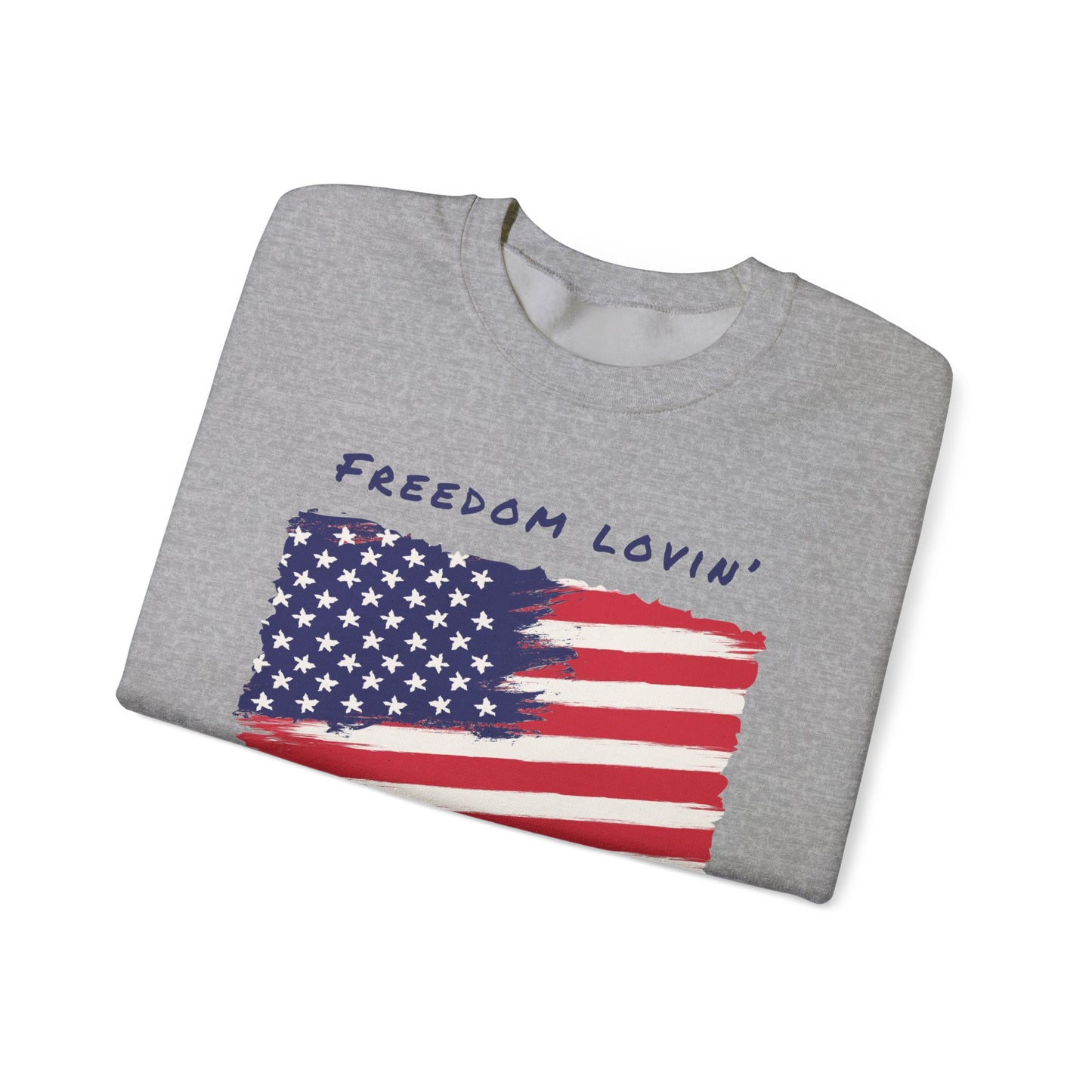 Freedom Loving QA Long Sleeve Crewneck Sweatshirt