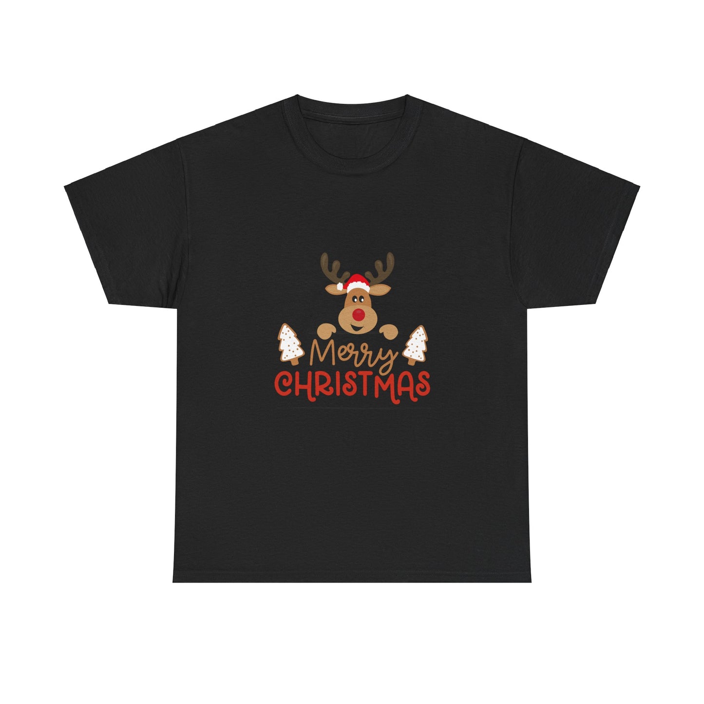 Merry Christmas Unisex Heavy Short Sleeve Cotton Tee