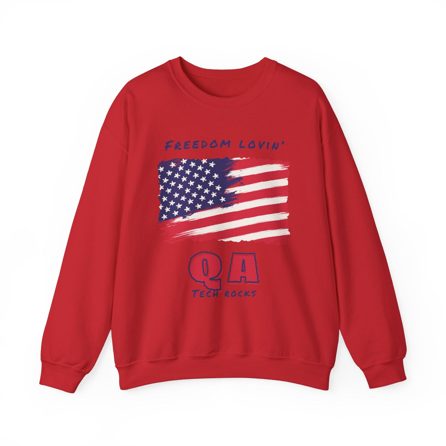 Freedom Loving QA Long Sleeve Crewneck Sweatshirt