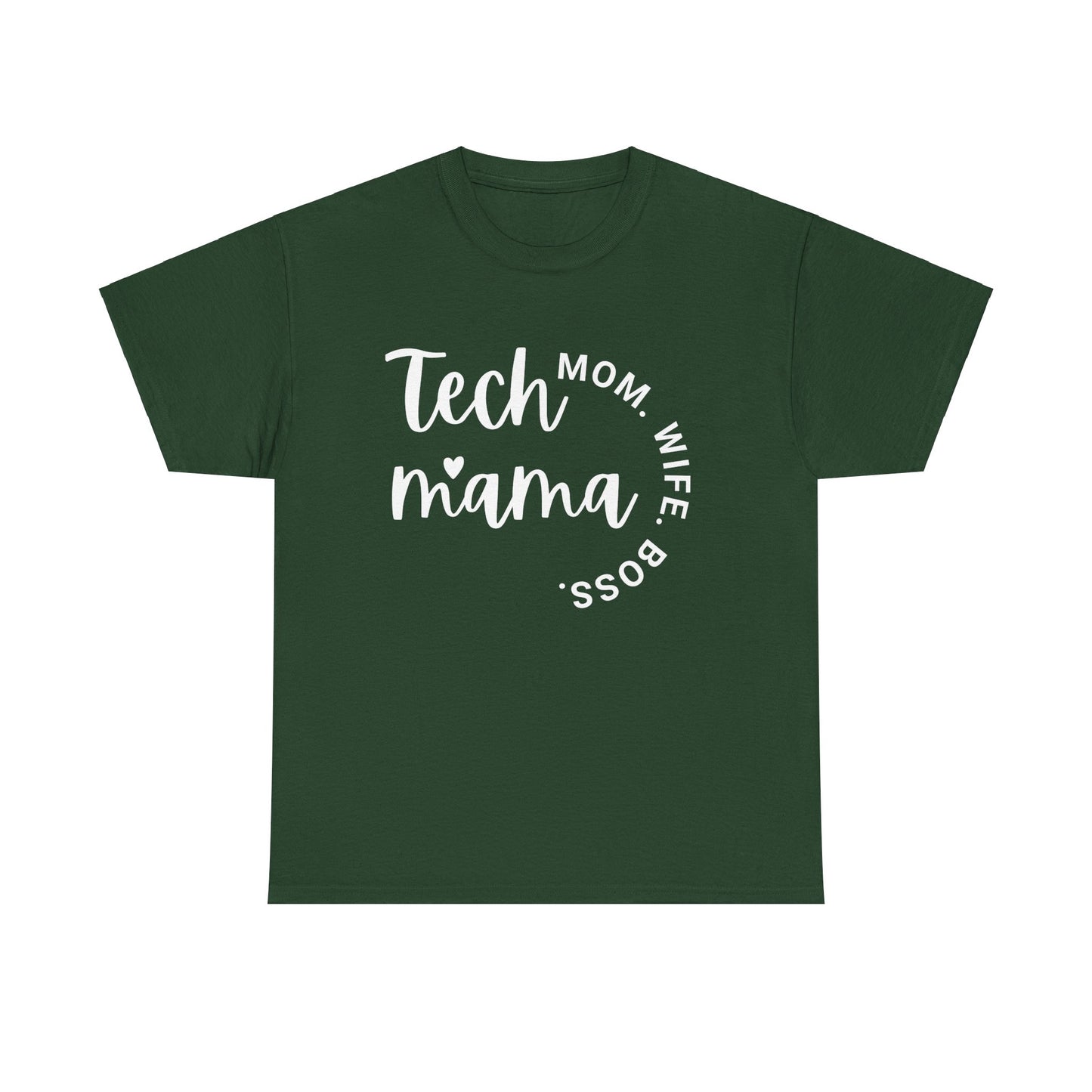 Tech Mama Boss Wife Mom Short Sleeve Cotton Tee
