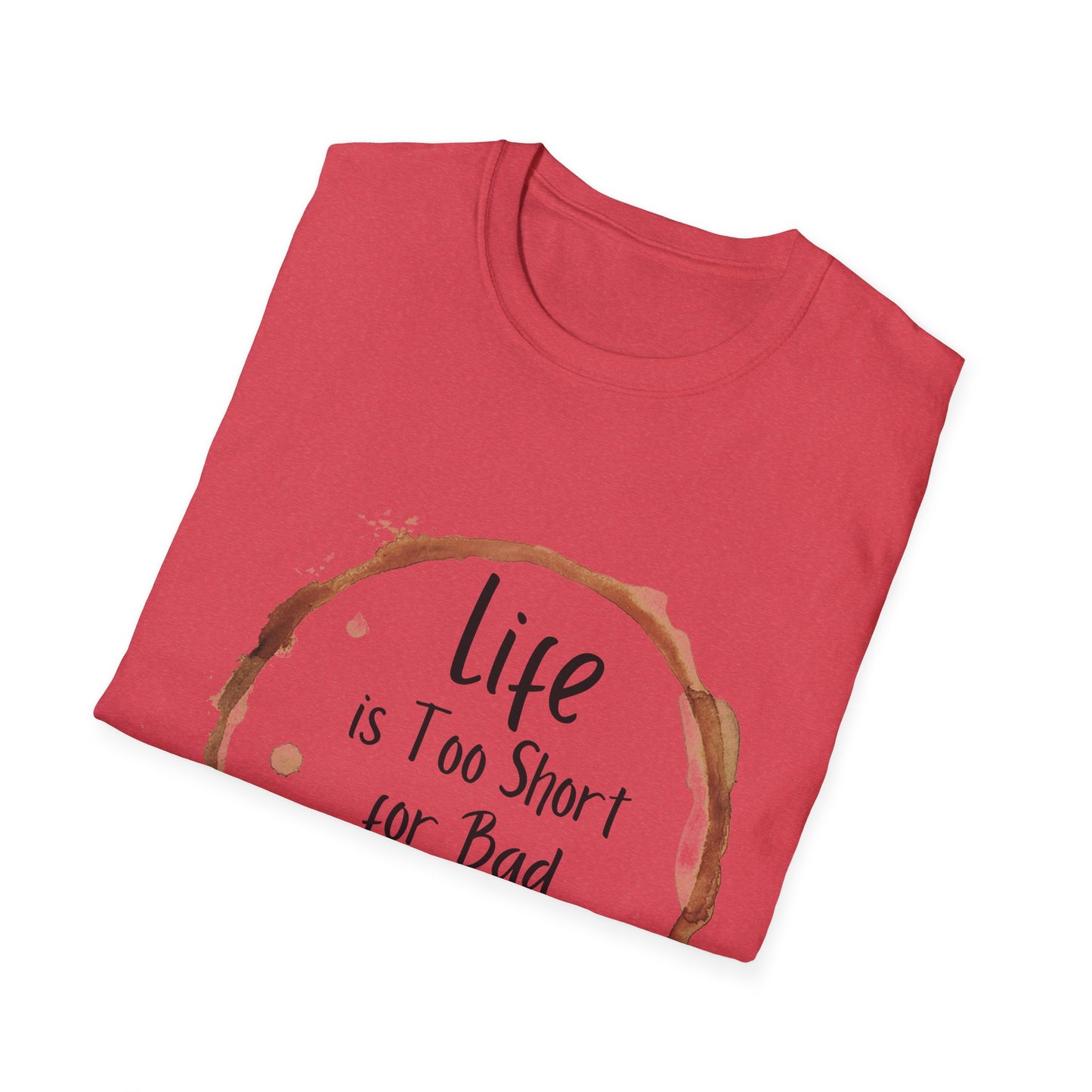 No Bad Coffee Unisex Softstyle T-Shirt