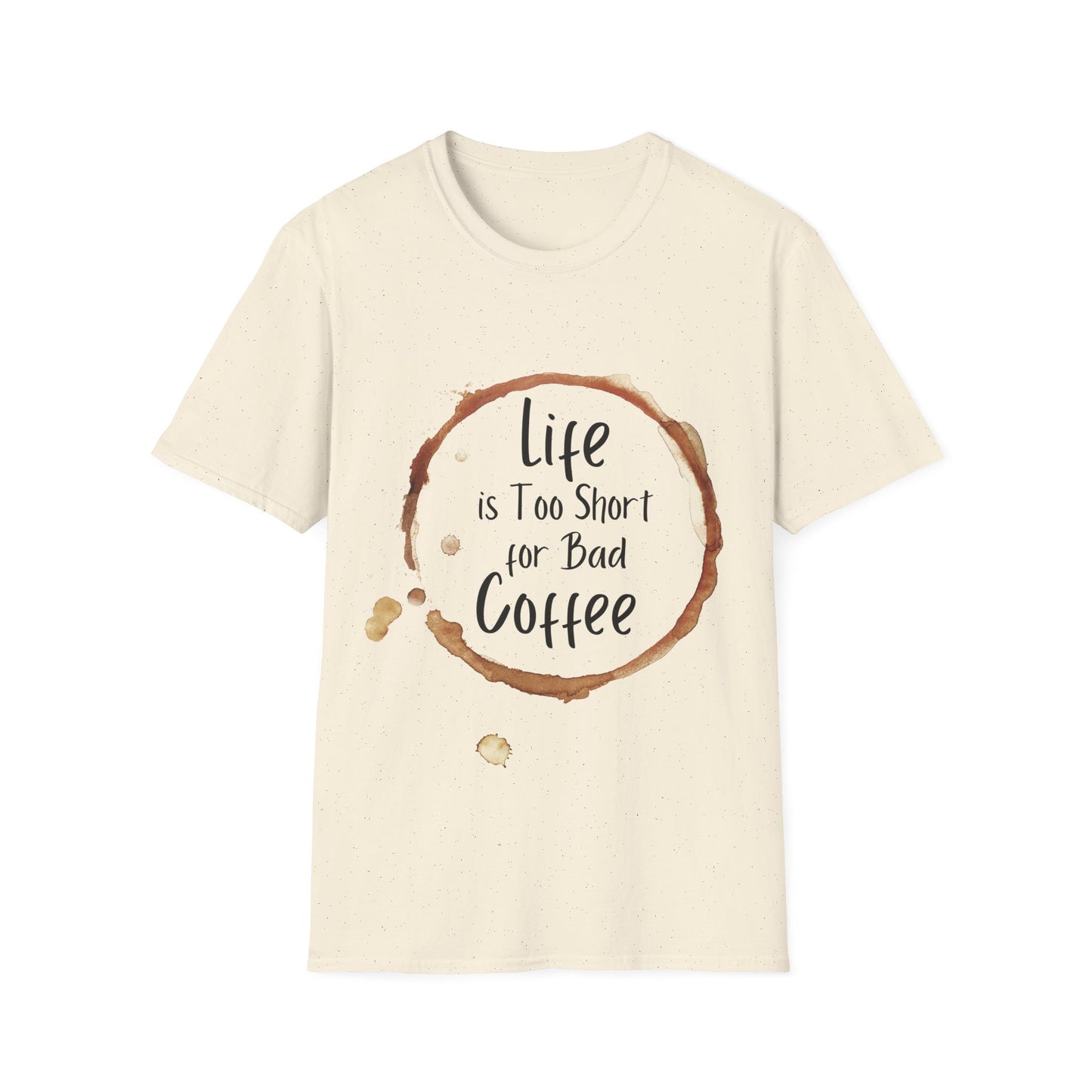 No Bad Coffee Unisex Softstyle T-Shirt