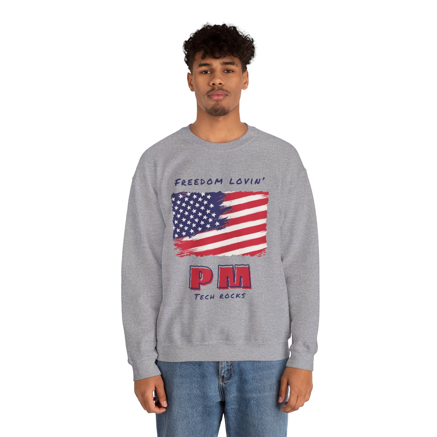Freedom Loving PM Long Sleeve Crewneck Sweatshirt