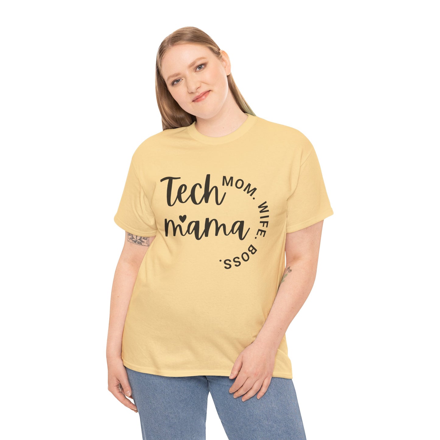 Tech Mama Boss Wife Cotton Tee