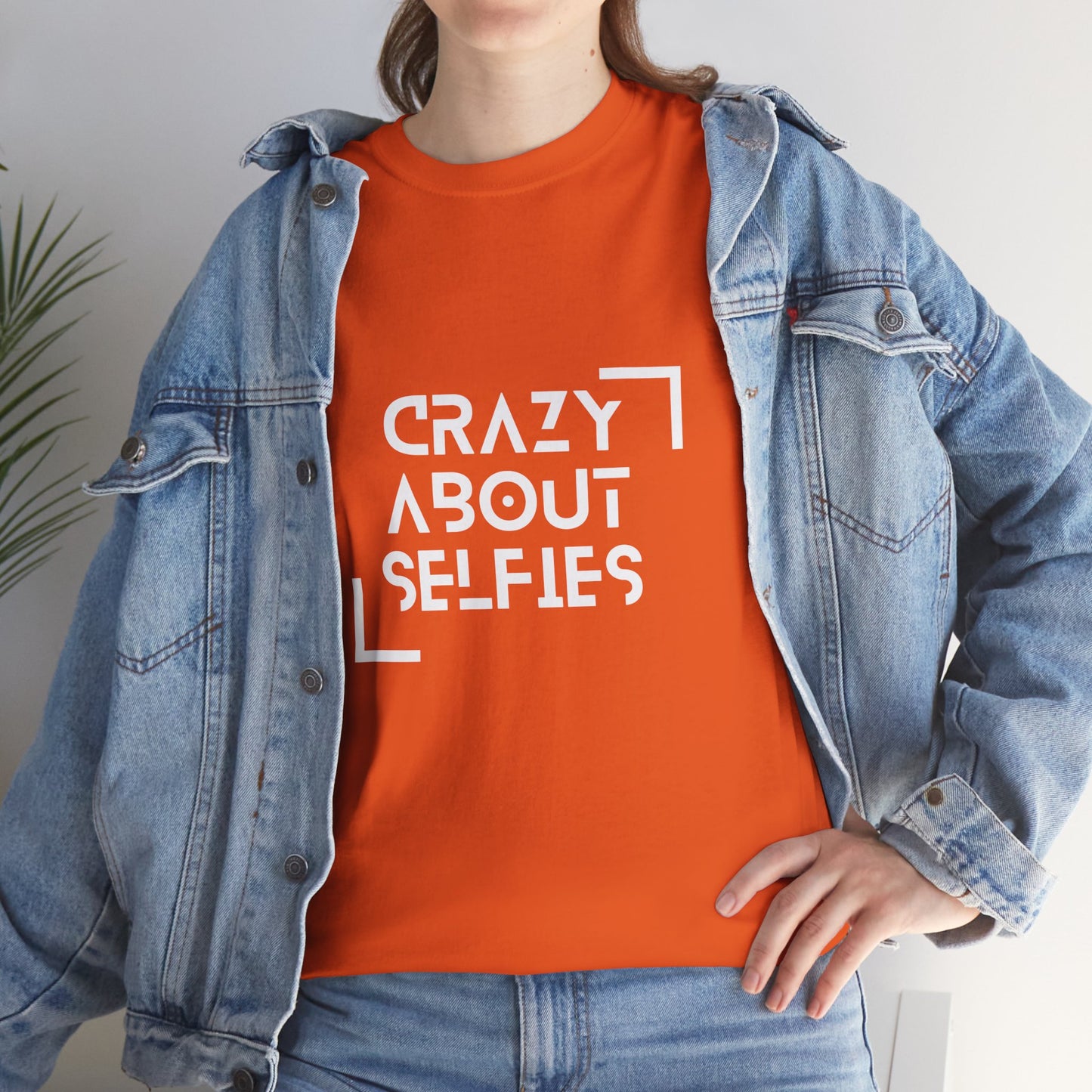 Crazy About Selfies Heavy Cotton Tee