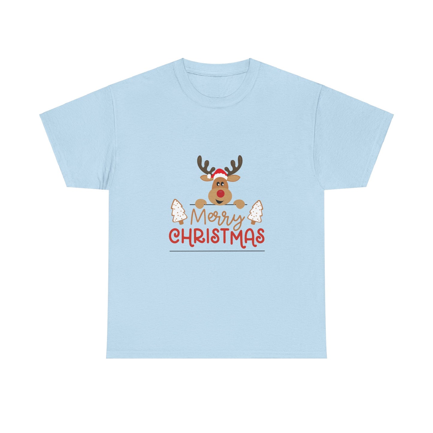 Merry Christmas Unisex Heavy Short Sleeve Cotton Tee