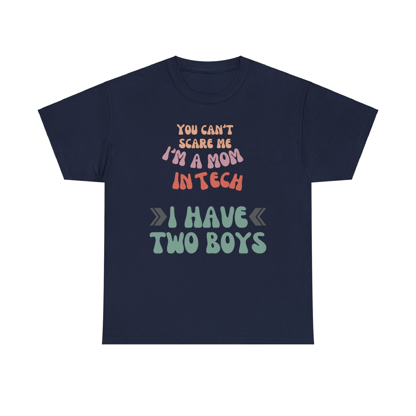 Mom in Tech with Two Boys Cotton Tee