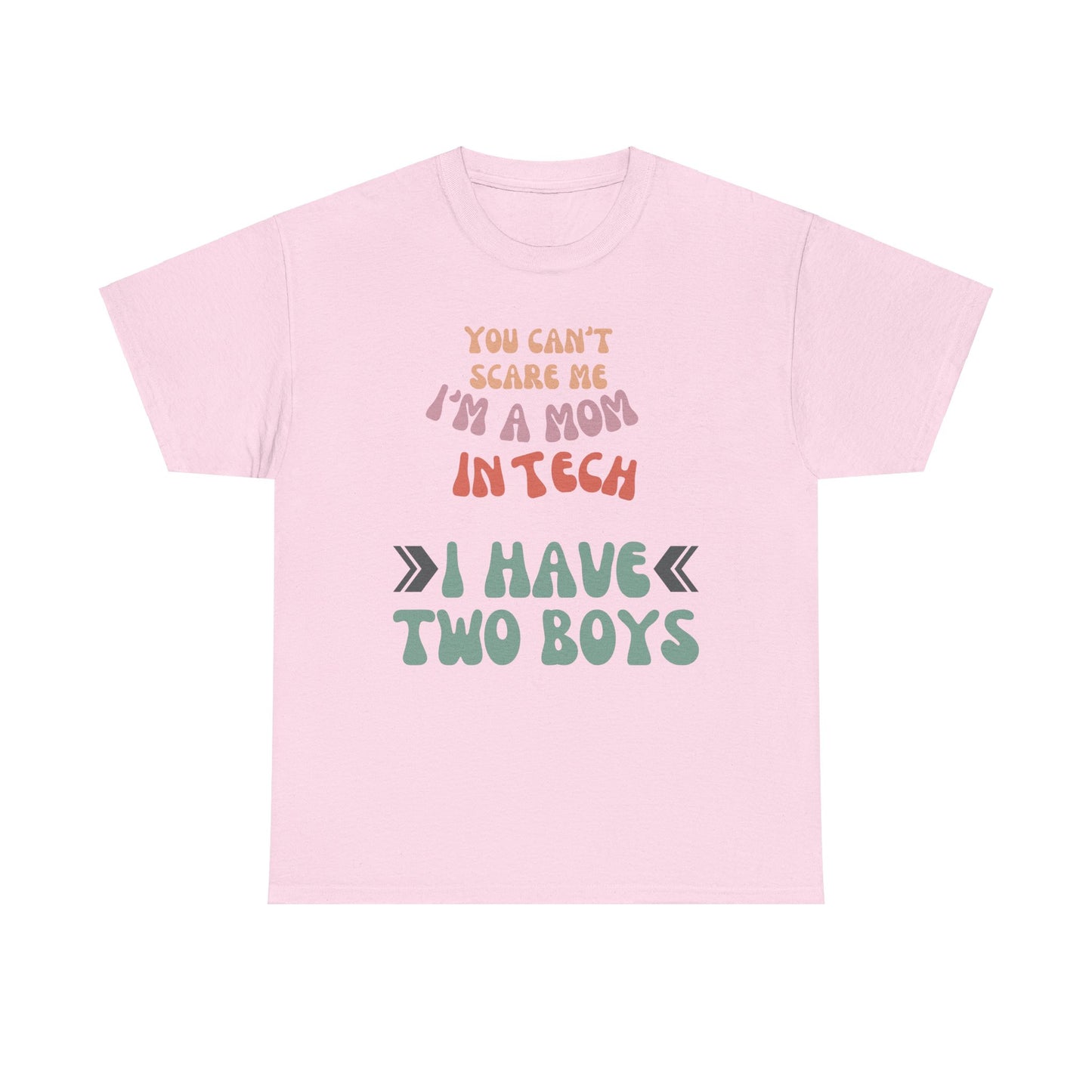 Mom in Tech with Two Boys Cotton Tee