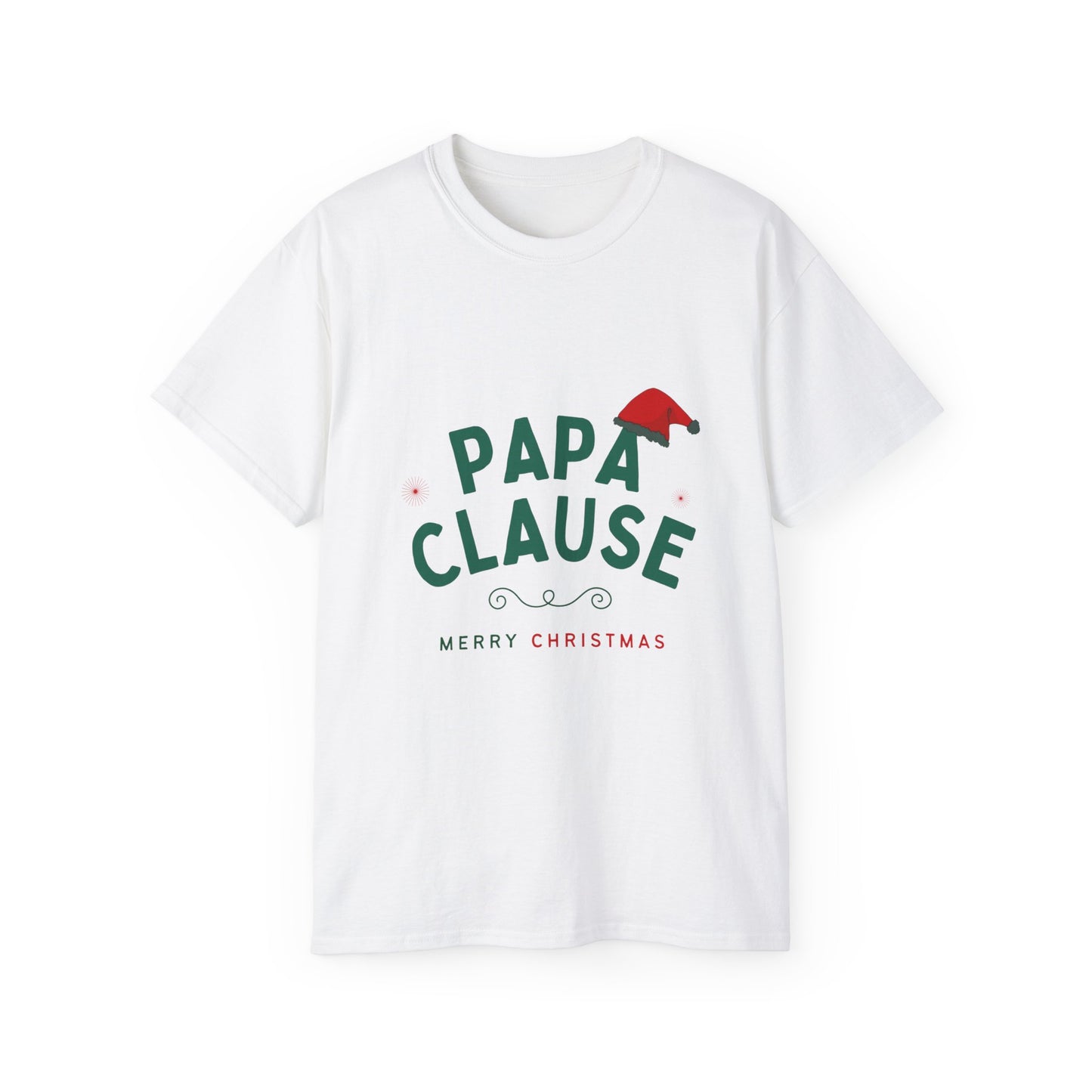 Papa Clause Christmas Unisex Ultra Cotton Tee
