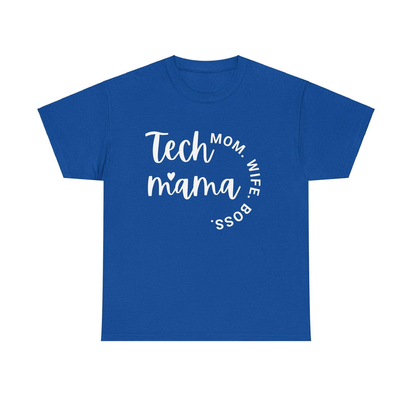 Tech Mama Boss Wife Mom Short Sleeve Cotton Tee