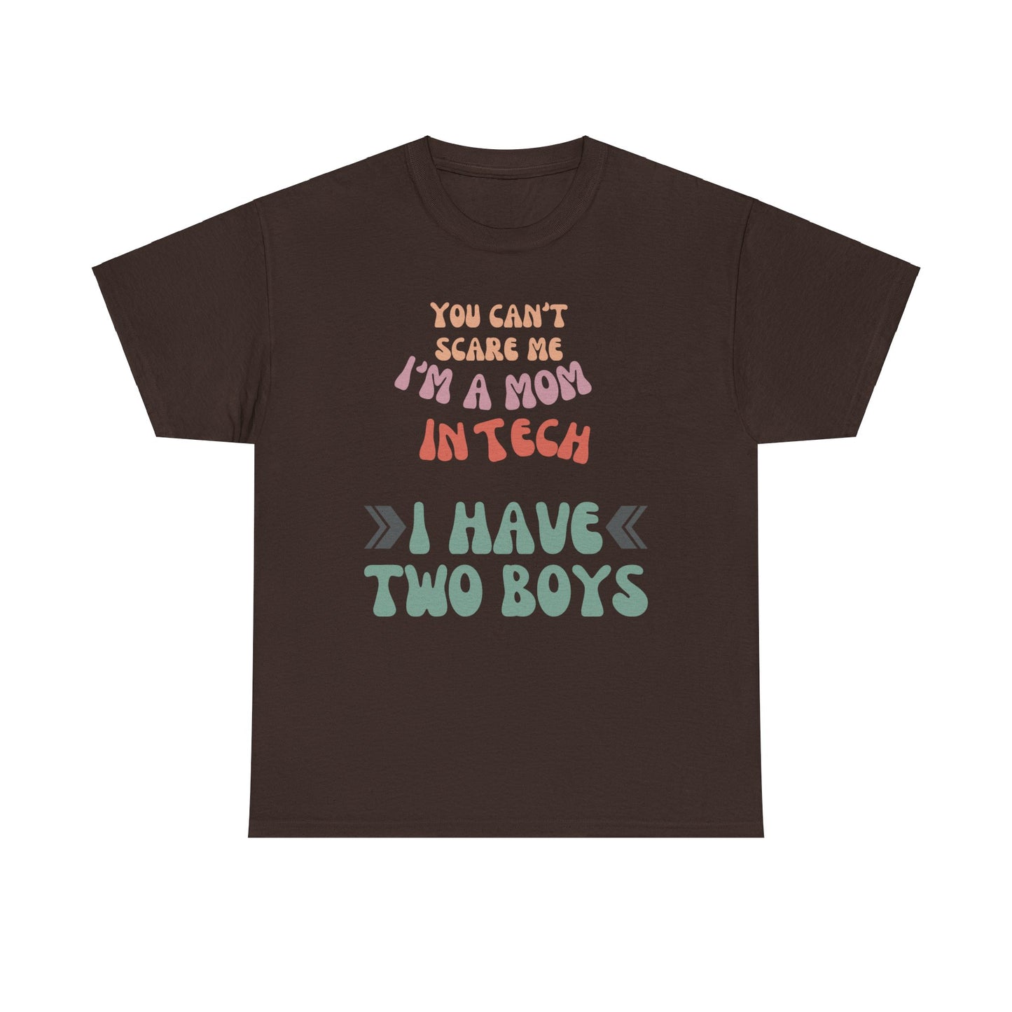 Mom in Tech with Two Boys Cotton Tee
