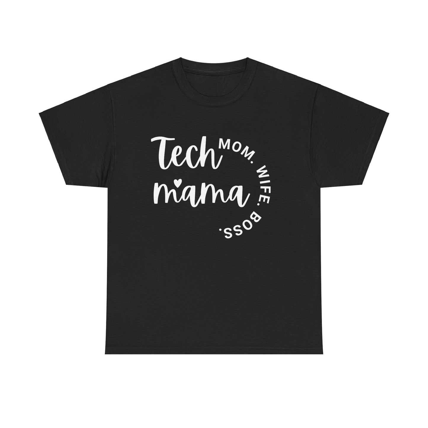 Tech Mama Boss Wife Mom Short Sleeve Cotton Tee