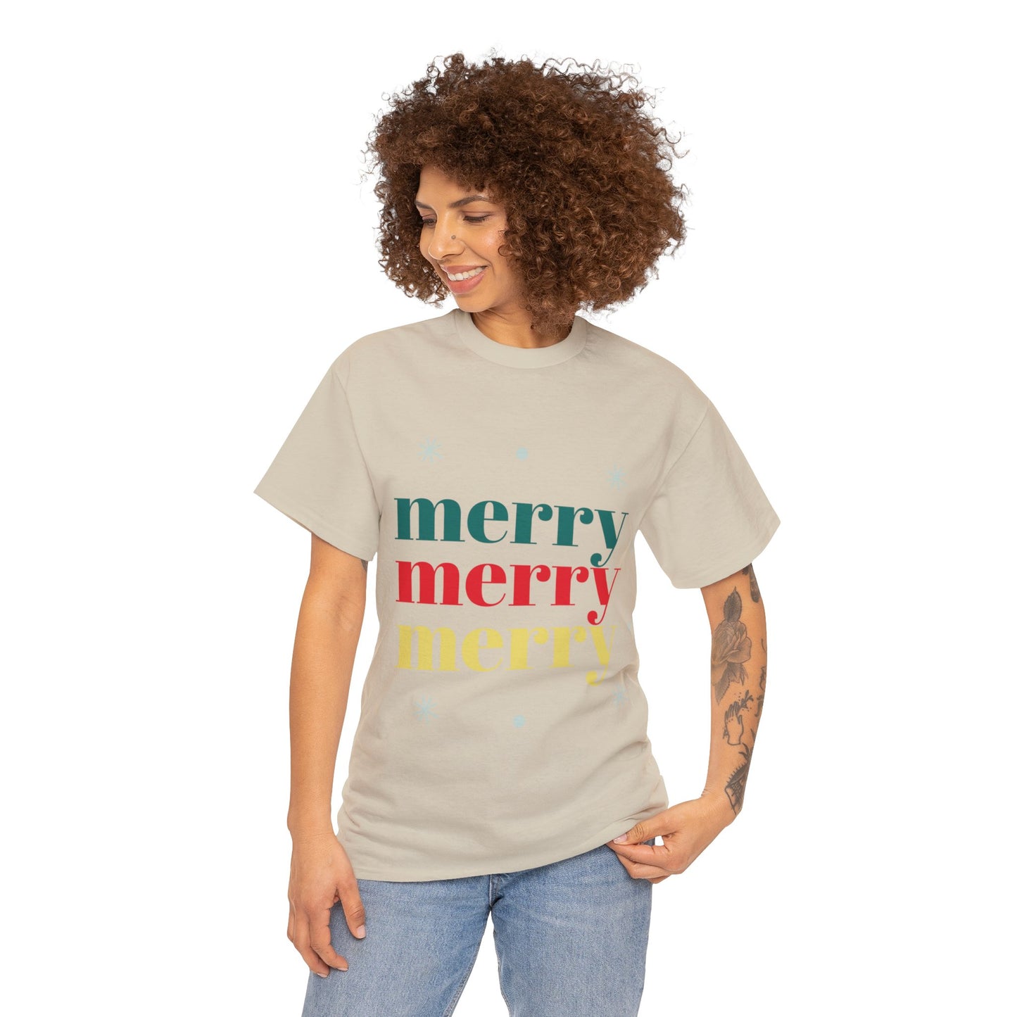 Merry Merry Christmas Cotton Tee