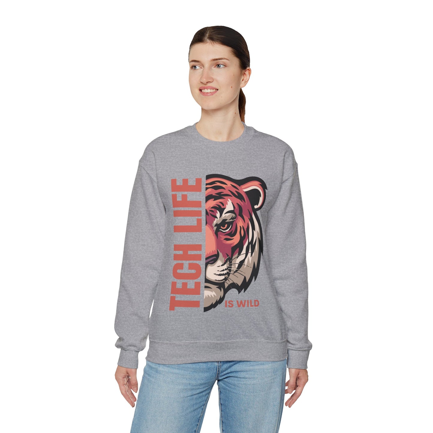 Tech Life is Wild Crewneck Sweatshirt