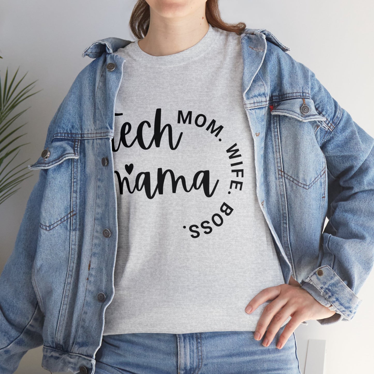 Tech Mama Boss Wife Cotton Tee