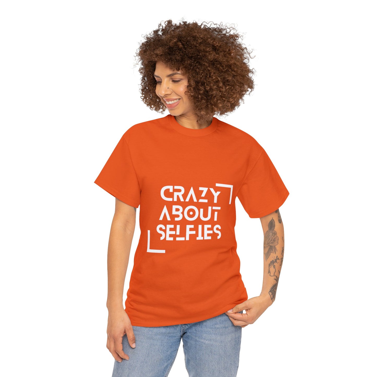 Crazy About Selfies Heavy Cotton Tee