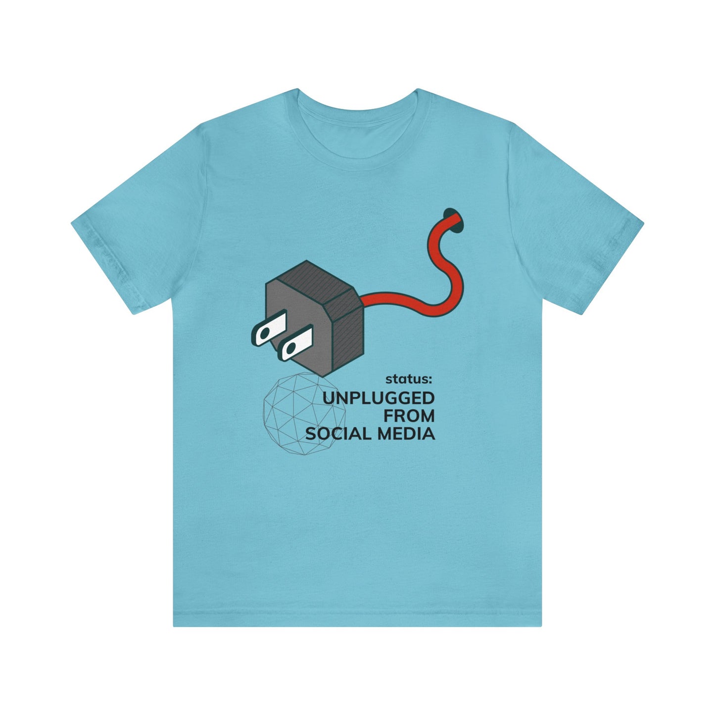 Unplugged from Social Media Jersey Short Sleeve Tee