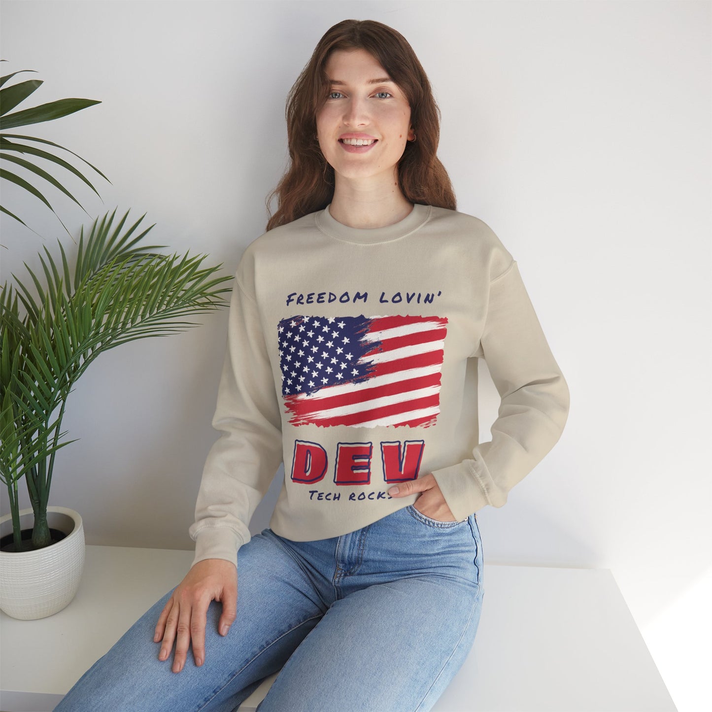 Freedom Loving Dev Crewneck Sweatshirt