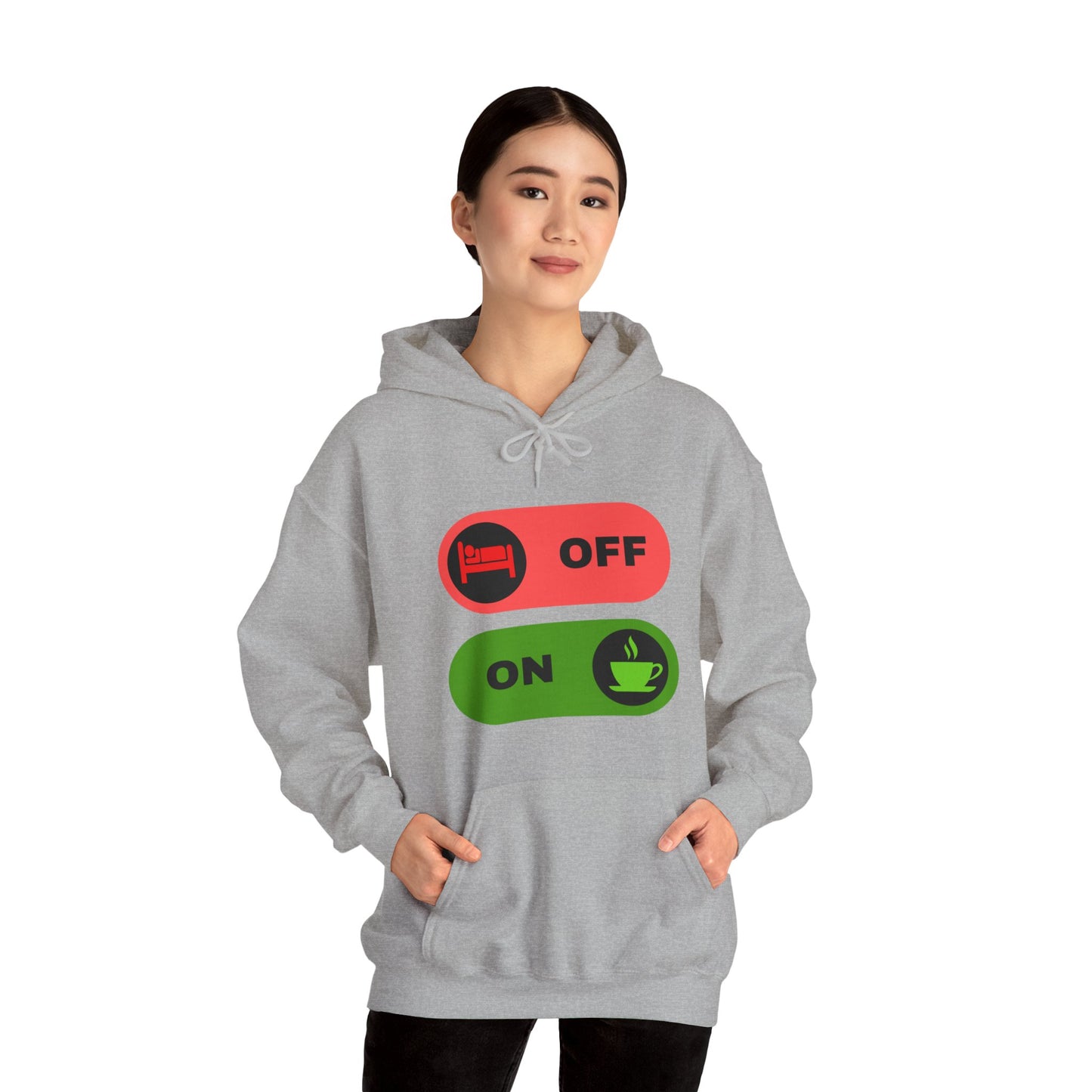 On & off Blend Hooded Sweatshirt