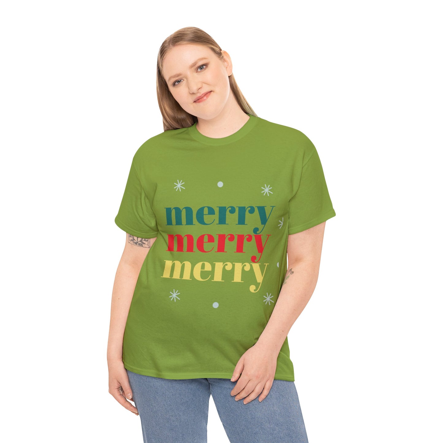 Merry Merry Christmas Cotton Tee