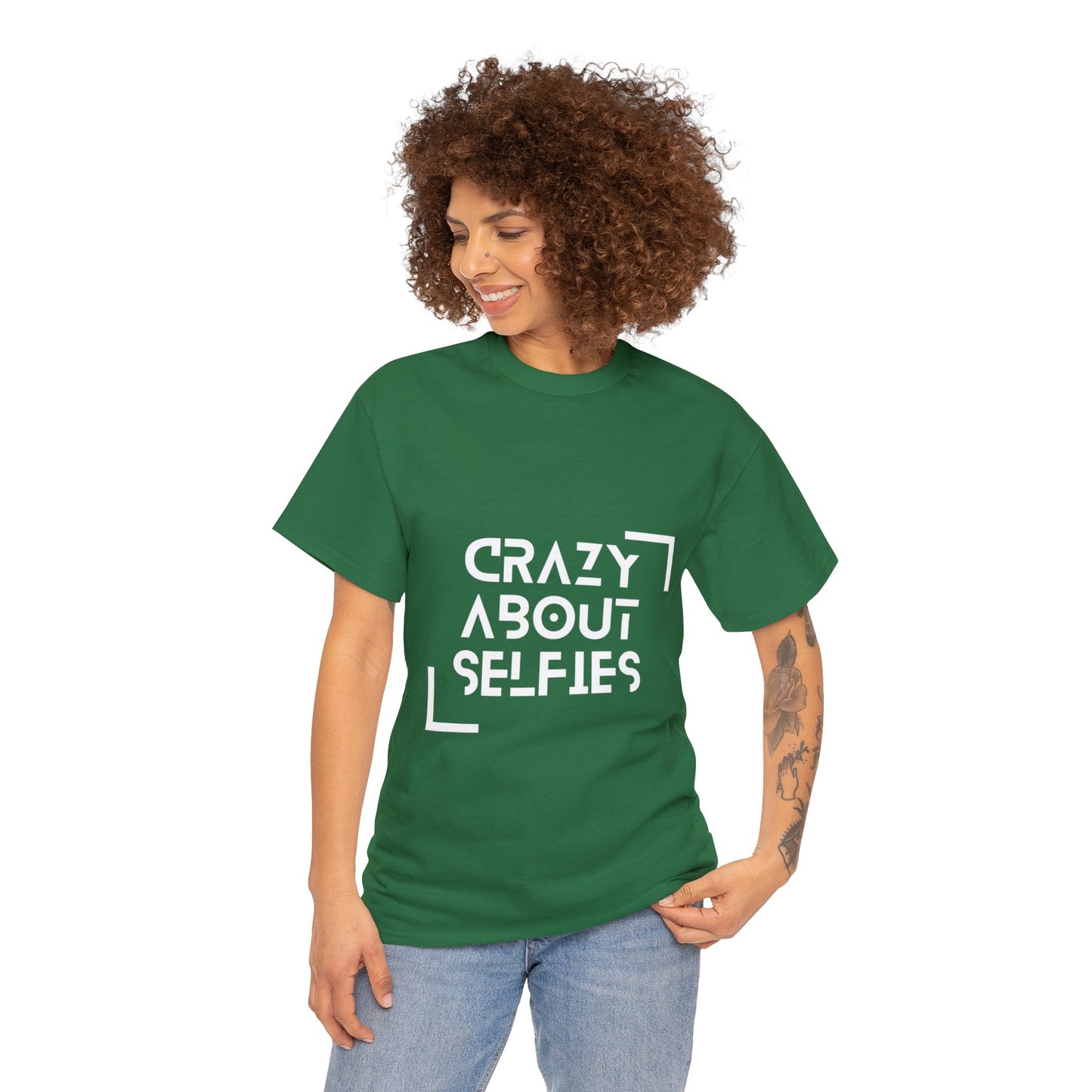 Crazy About Selfies Heavy Cotton Tee