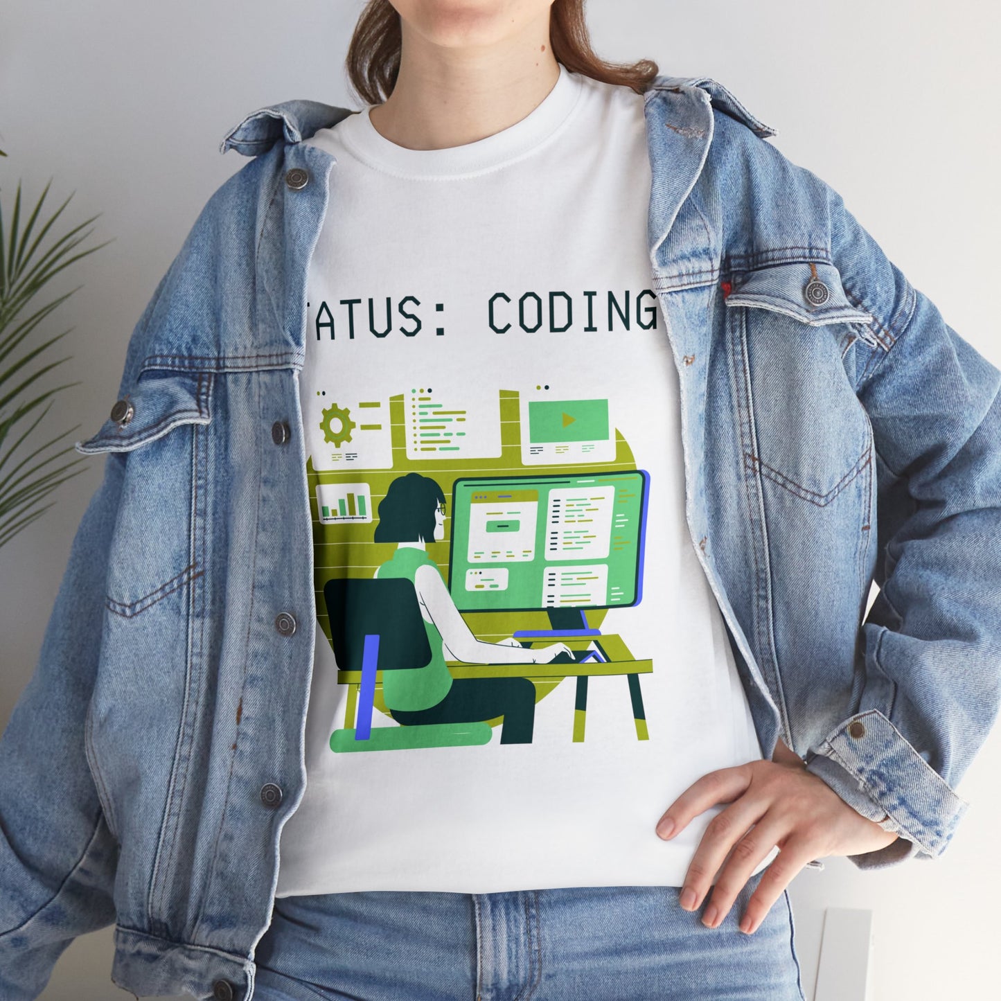 Status Coding Unisex Heavy Cotton Tee