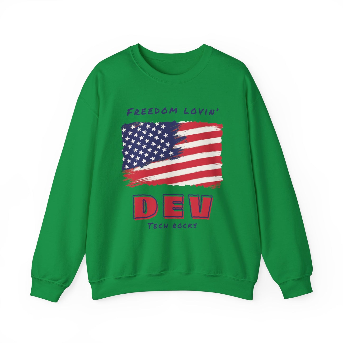 Freedom Loving Dev Long Sleeve Crewneck Sweatshirt