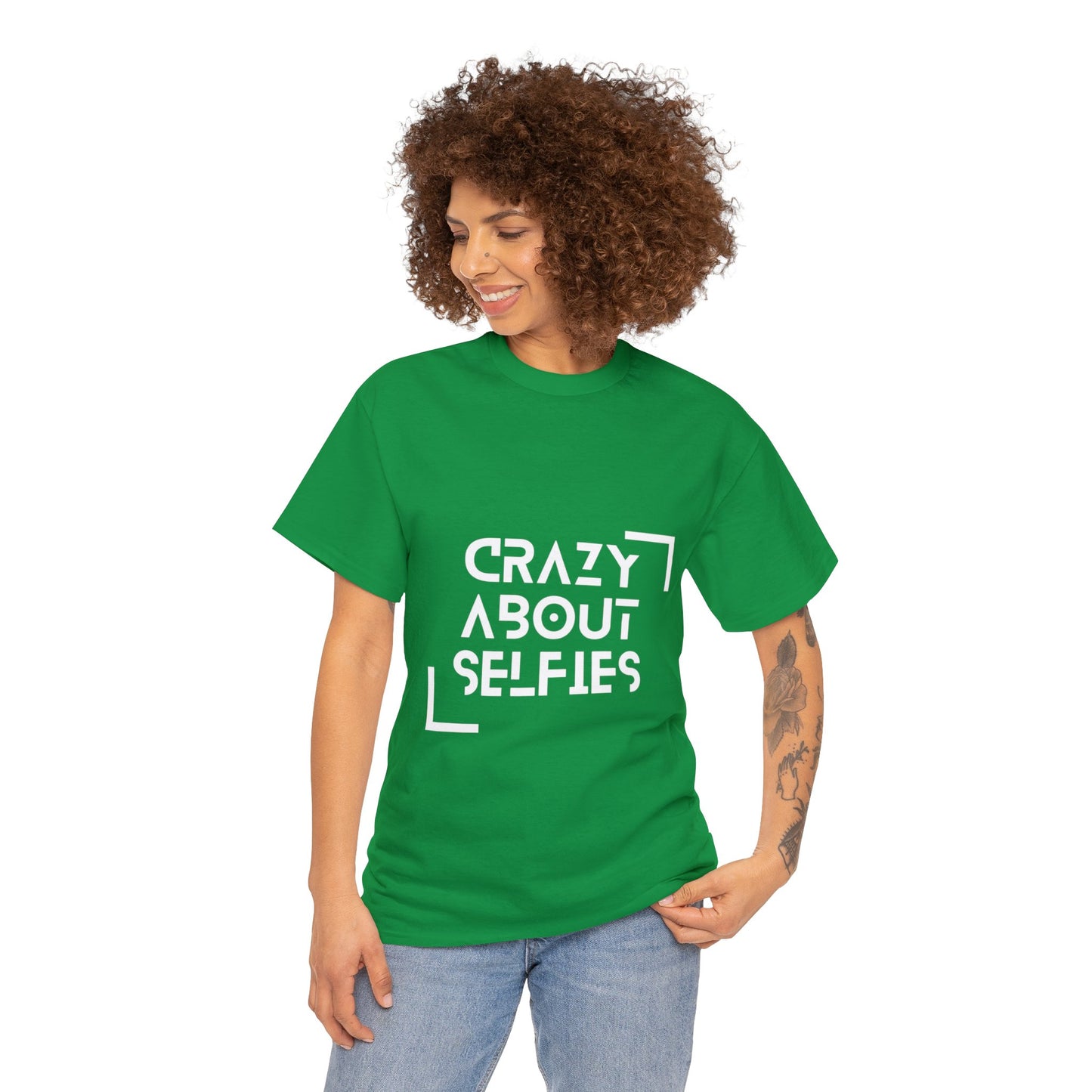 Crazy About Selfies Heavy Cotton Tee