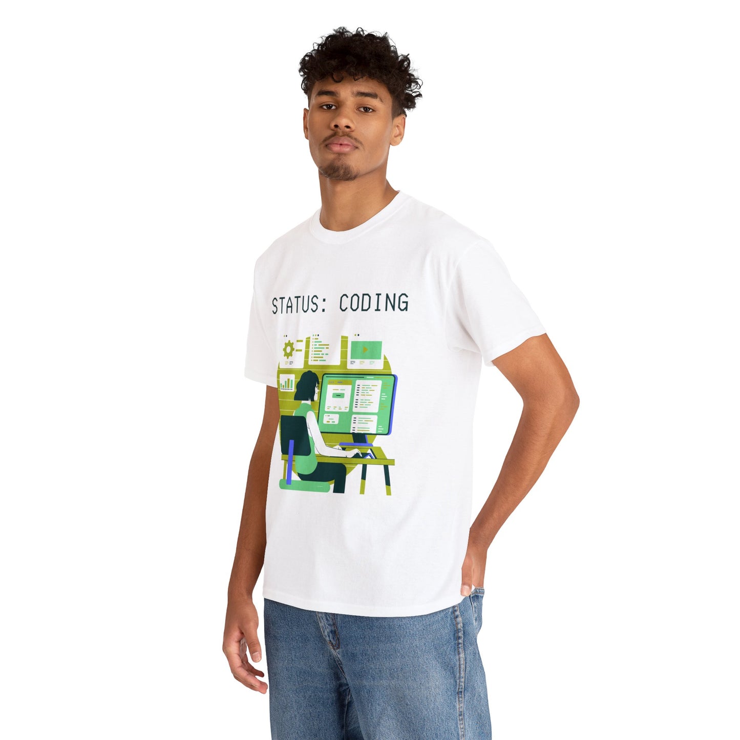 Status Coding Unisex Heavy Cotton Tee