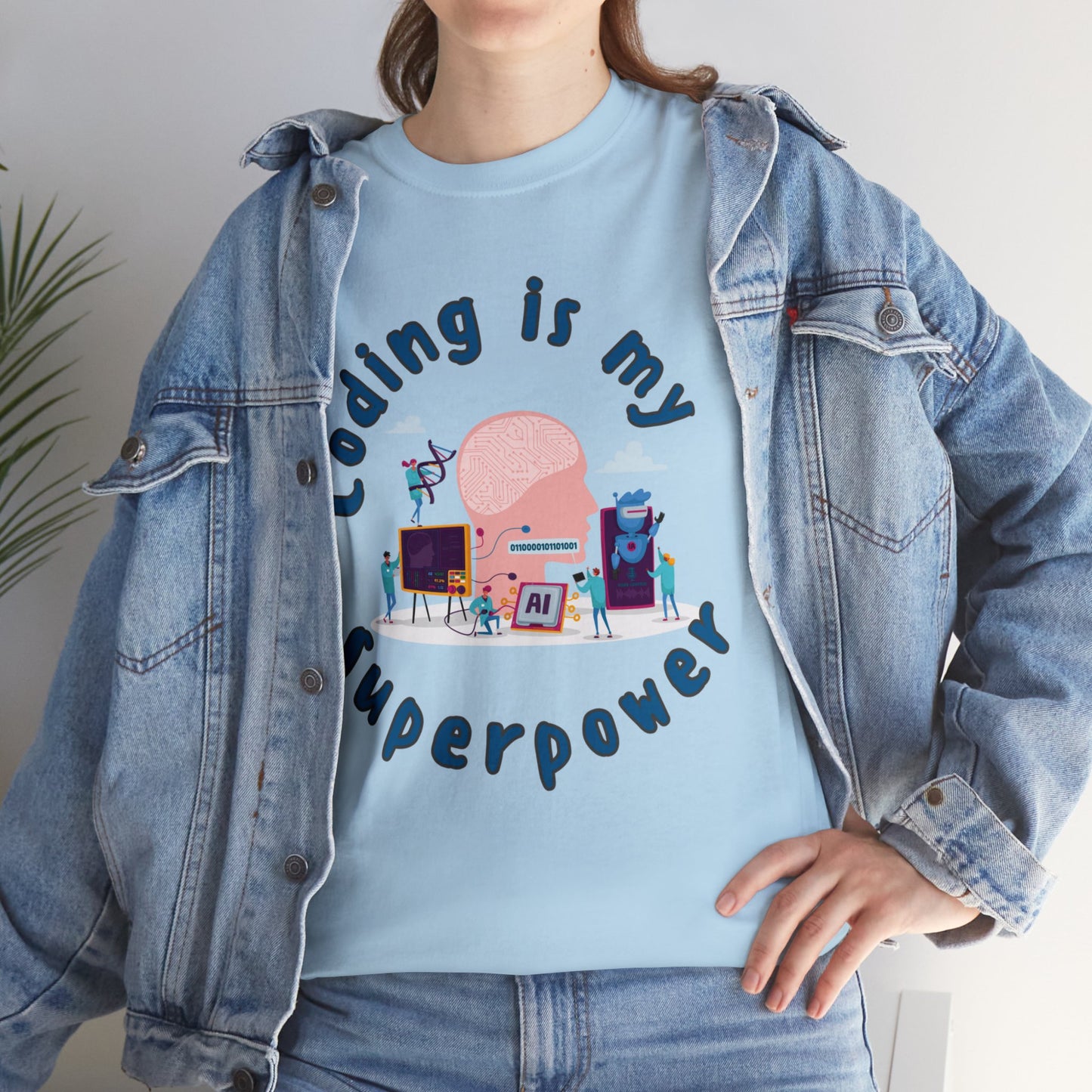 My SuperPower Is Coding Cotton Tee