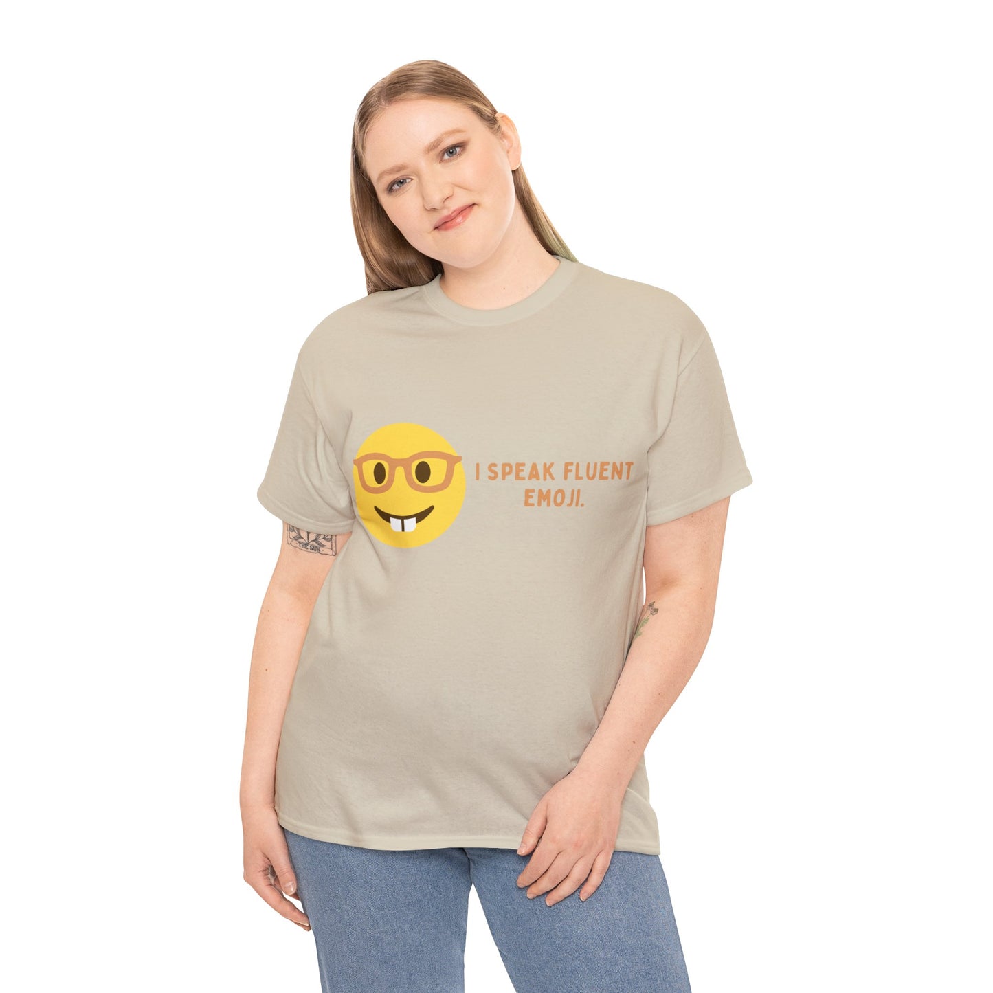 I Speak Fluent Emoji Cotton Tee