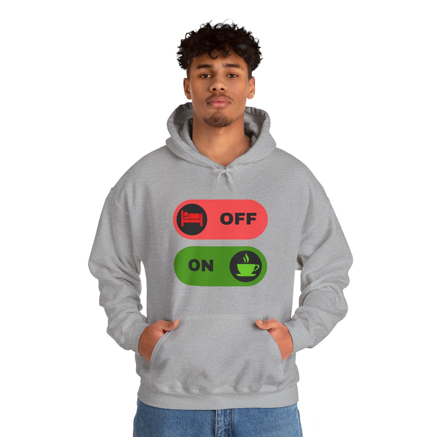 On & off Blend Hooded Sweatshirt