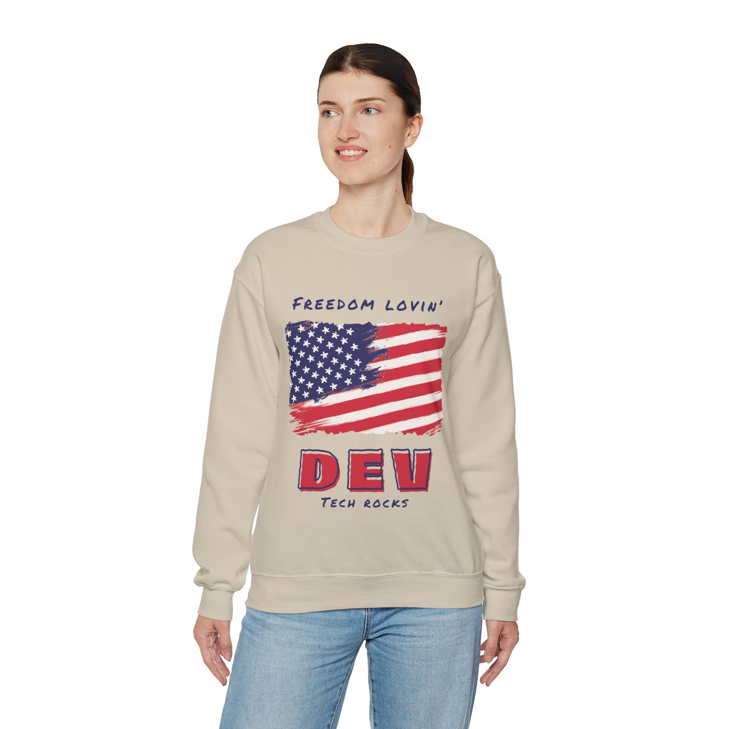 Freedom Loving Dev Crewneck Sweatshirt