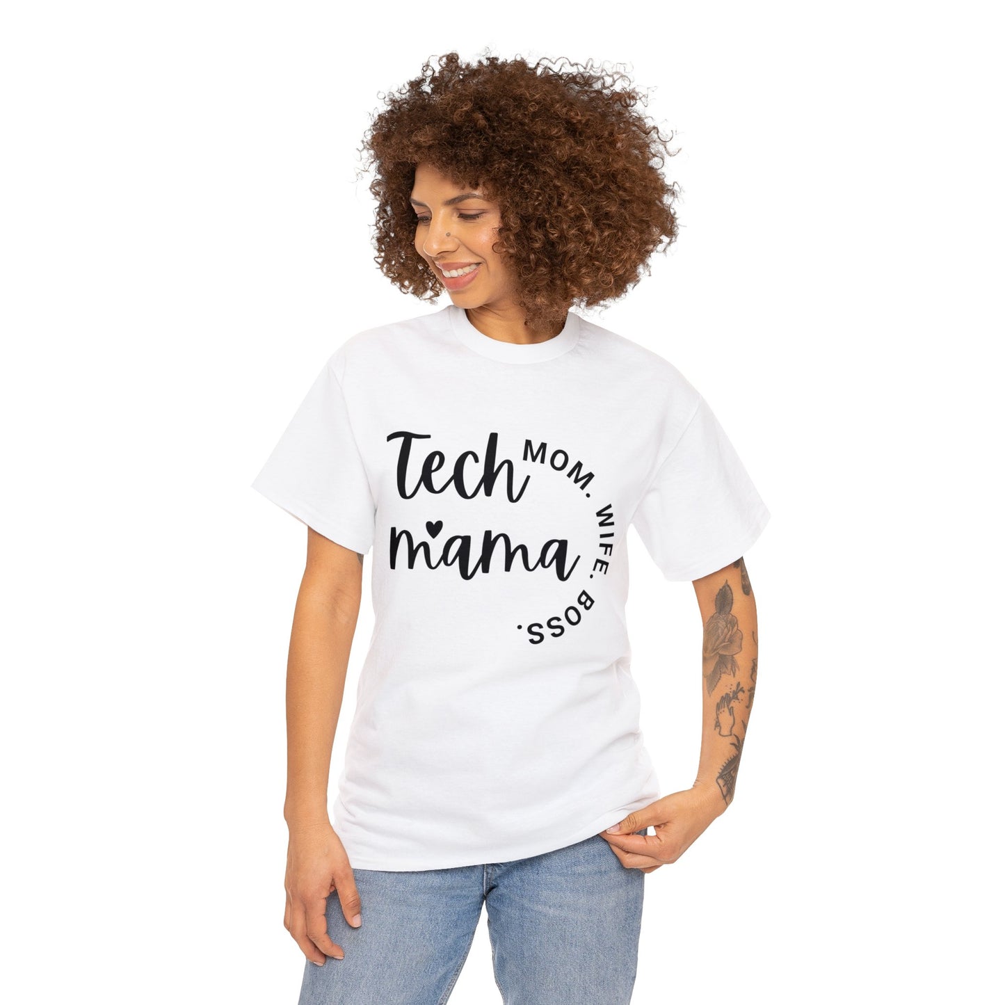 Tech Mama Boss Wife Cotton Tee