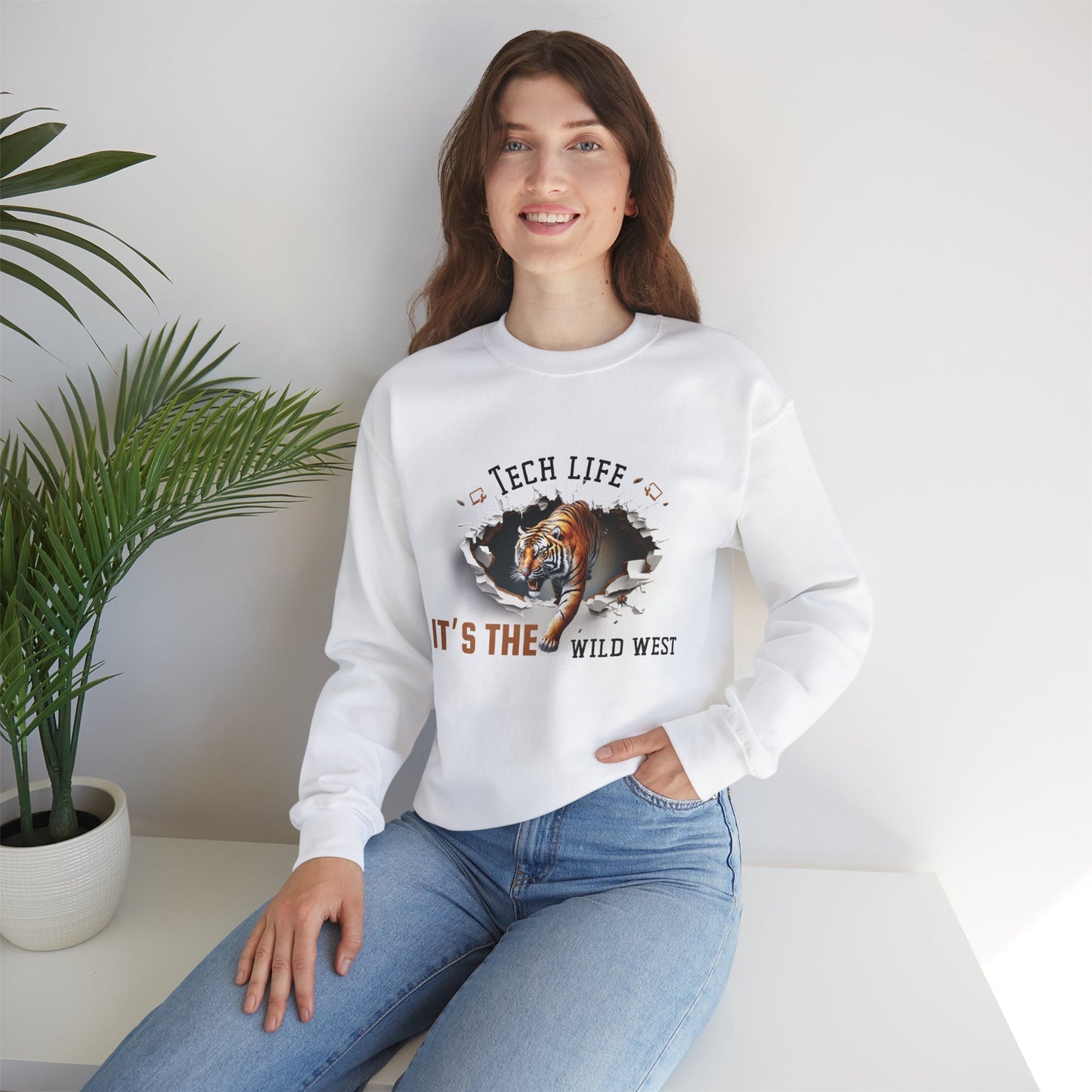 Tech Life Wild West Crewneck Sweatshirt