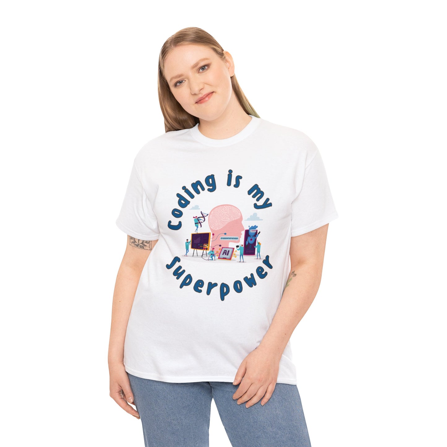 My SuperPower Is Coding Cotton Tee