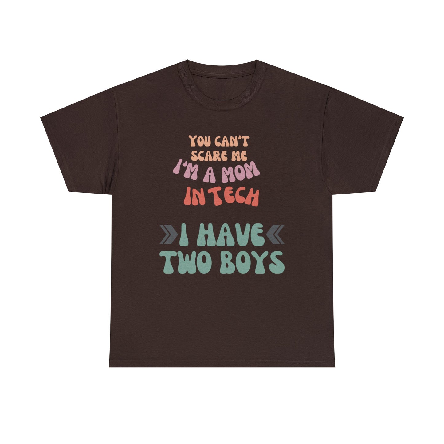 Mom in Tech with Two Boys Cotton Tee