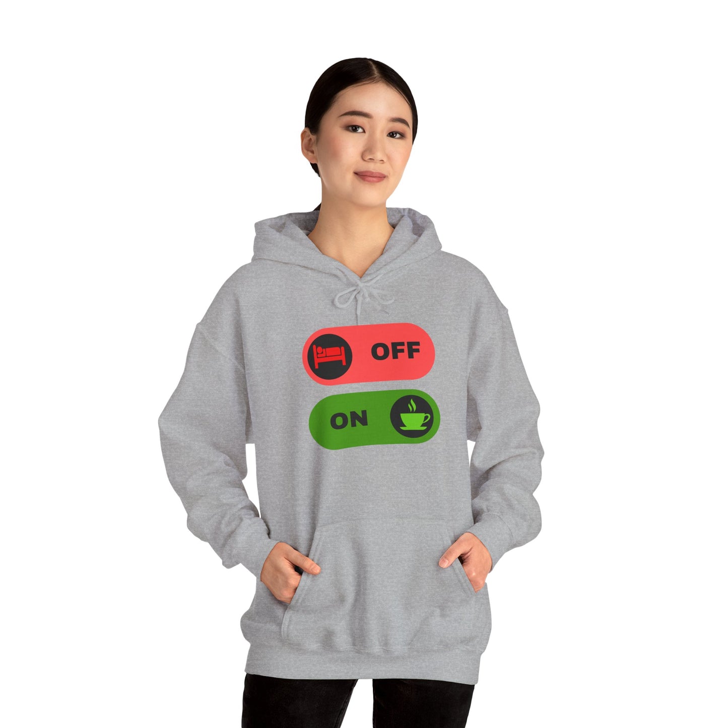 On & off Blend Hooded Sweatshirt