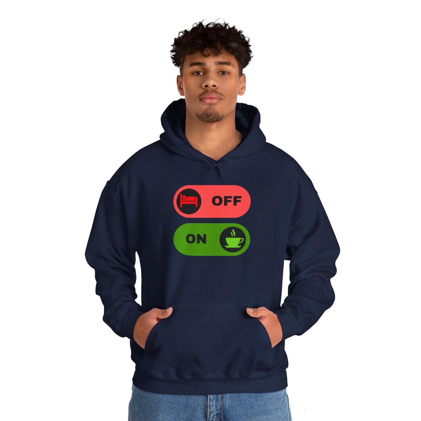 On & off Blend Hooded Sweatshirt