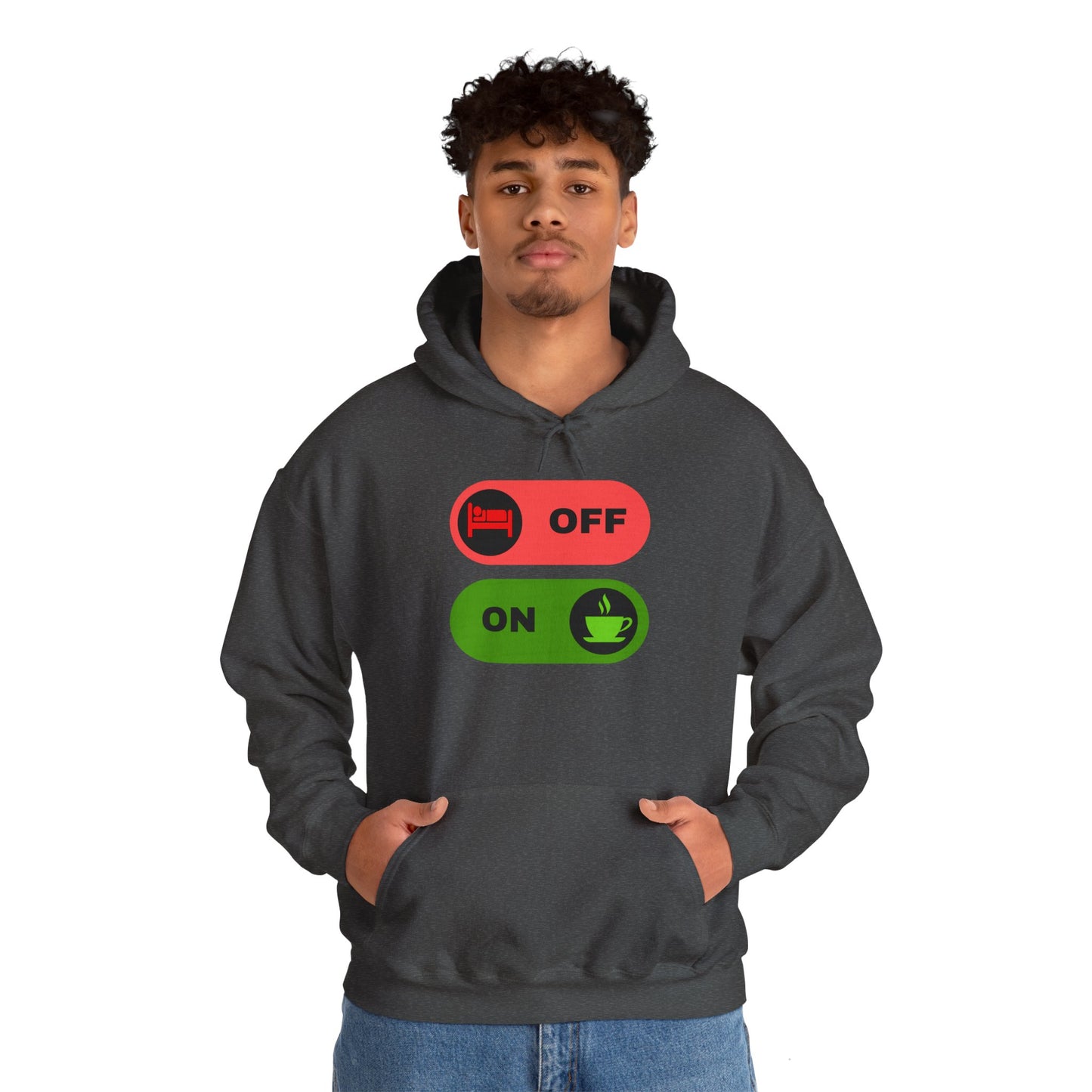 On & off Blend Hooded Sweatshirt