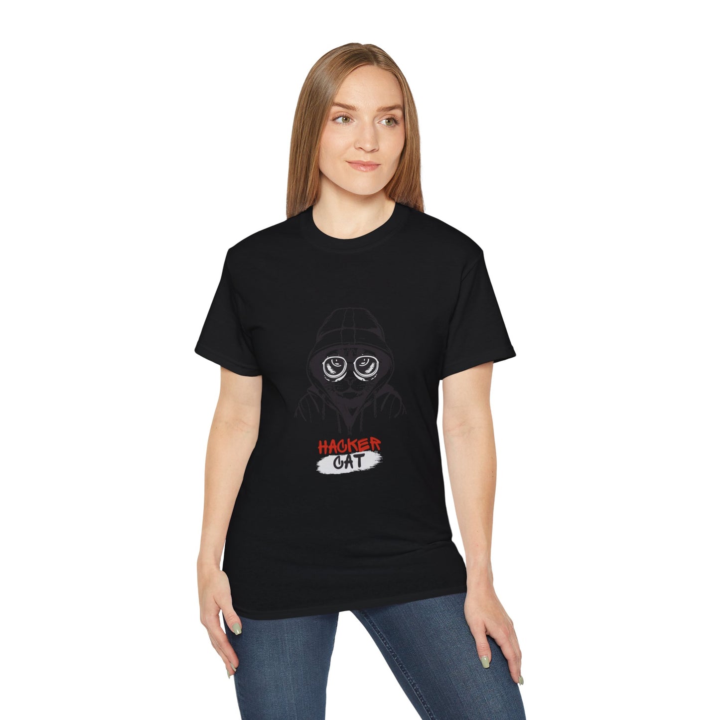 Hacker Cat Cotton Tee